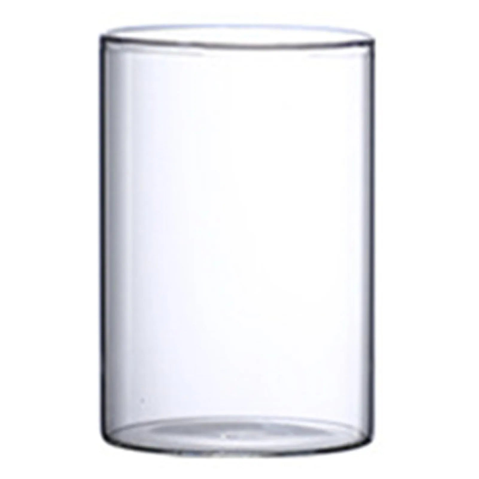 Transparent Glass Hydroponic Vase Minimalist Glass Vase Cylinder Flower Vase for Home Office Wedding Table