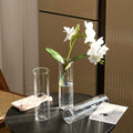 10/15/12 Plastic Cylindrical Vases, High Transparency Vase Set, Suitable for Simple Desktop Flower Arrangement Decoration