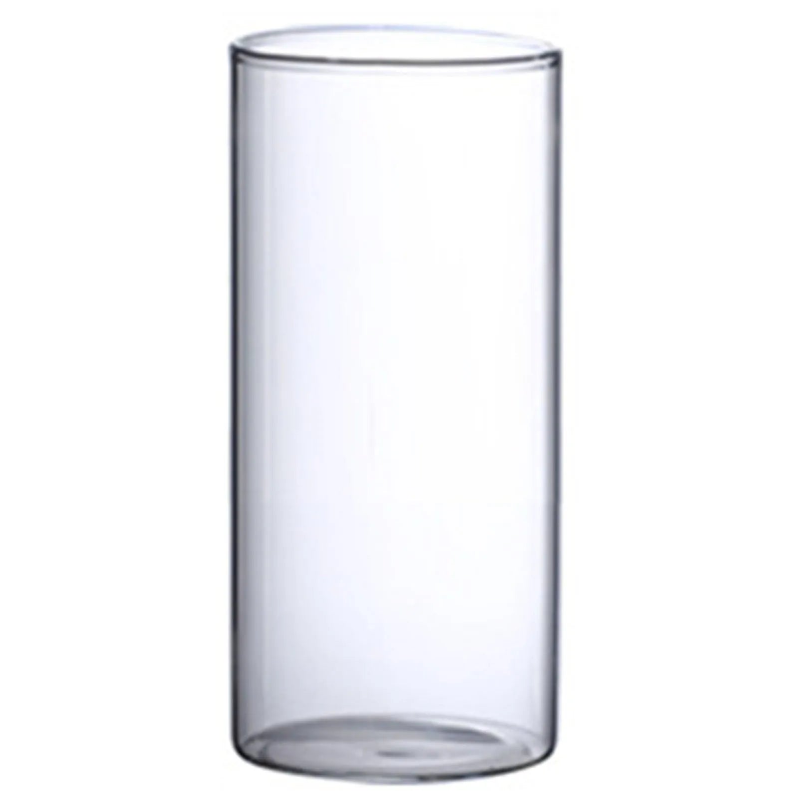Transparent Glass Hydroponic Vase Minimalist Glass Vase Cylinder Flower Vase for Home Office Wedding Table