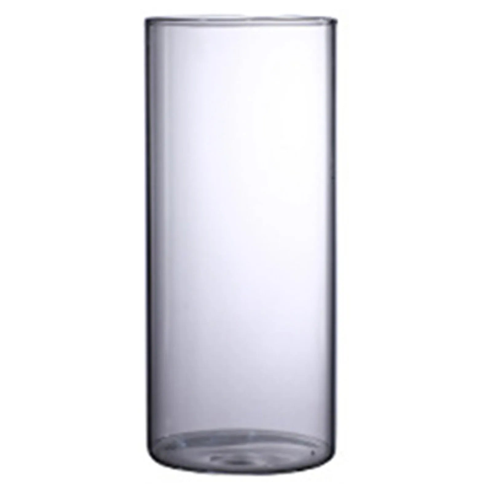 Transparent Glass Hydroponic Vase Minimalist Glass Vase Cylinder Flower Vase for Home Office Wedding Table
