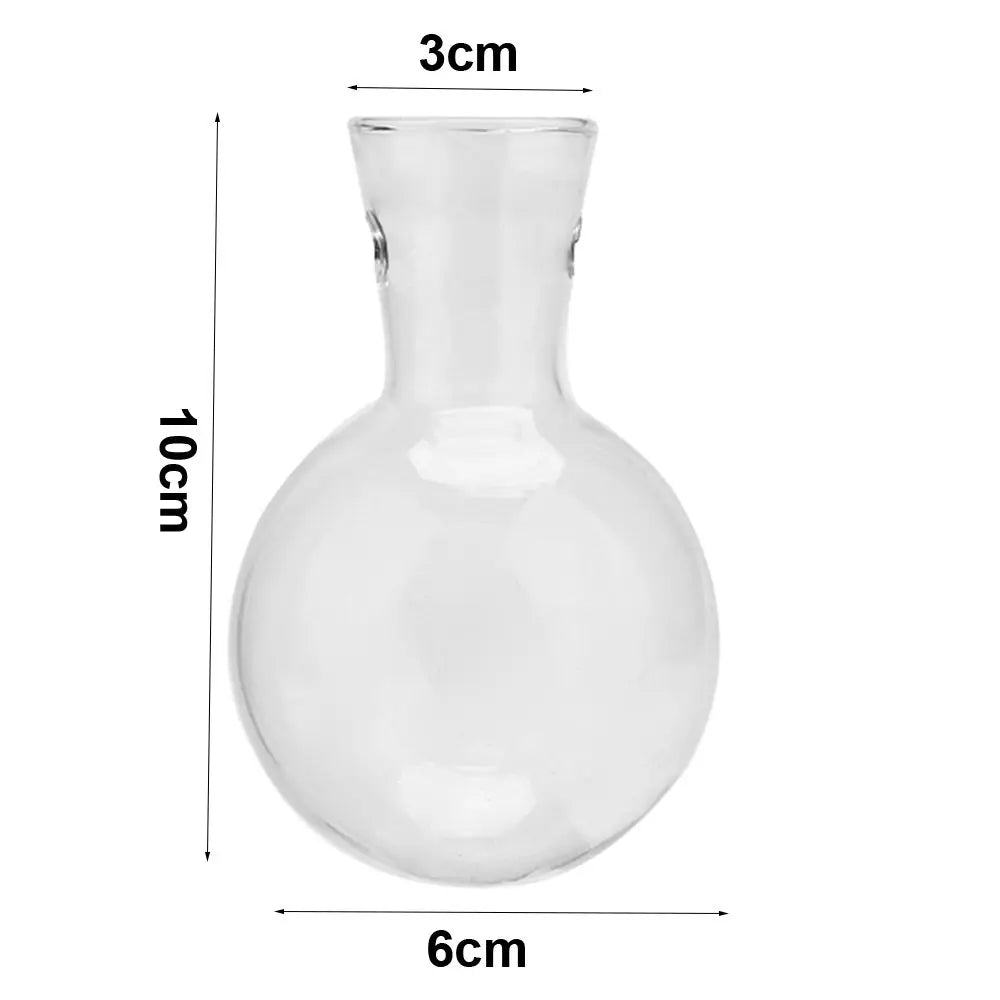 Decoration Terrarium Tabletop Planter Flower Pot Wooden Frame Hydroponic Plant Vases Glass Vase