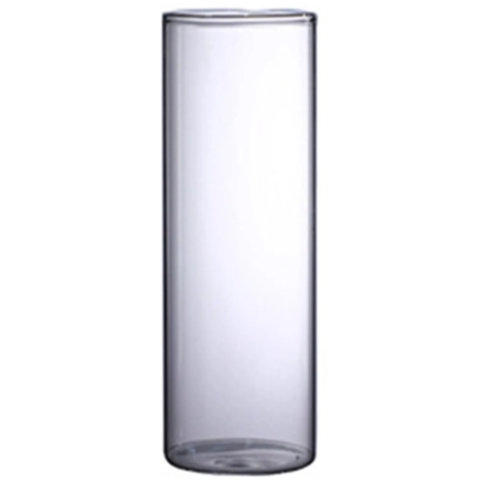Transparent Glass Hydroponic Vase Minimalist Glass Vase Cylinder Flower Vase for Home Office Wedding Table