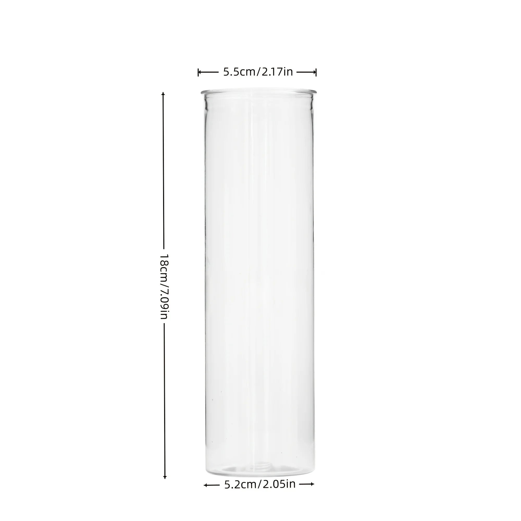 10/15/12 Plastic Cylindrical Vases, High Transparency Vase Set, Suitable for Simple Desktop Flower Arrangement Decoration