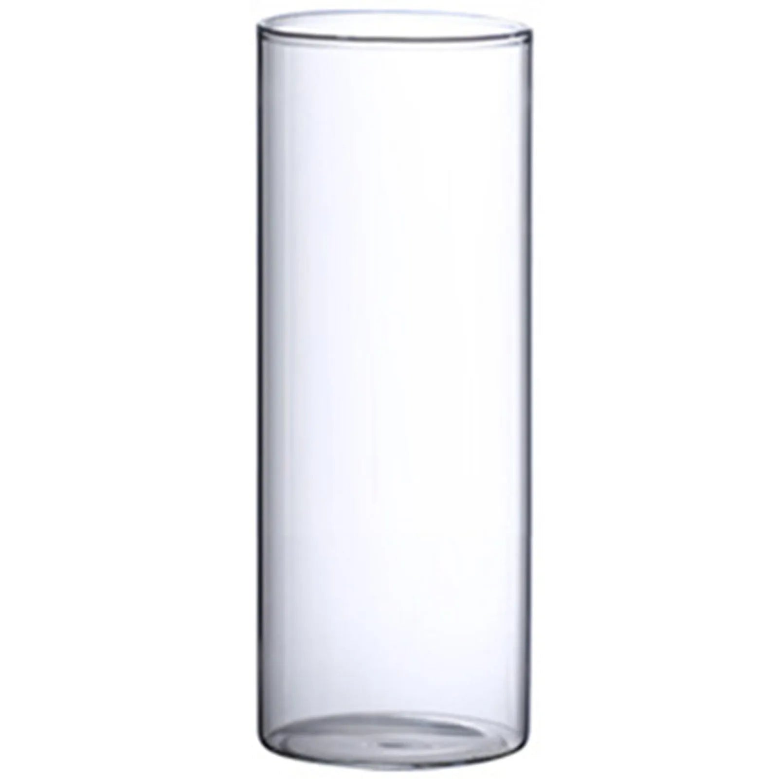 Transparent Glass Hydroponic Vase Minimalist Glass Vase Cylinder Flower Vase for Home Office Wedding Table