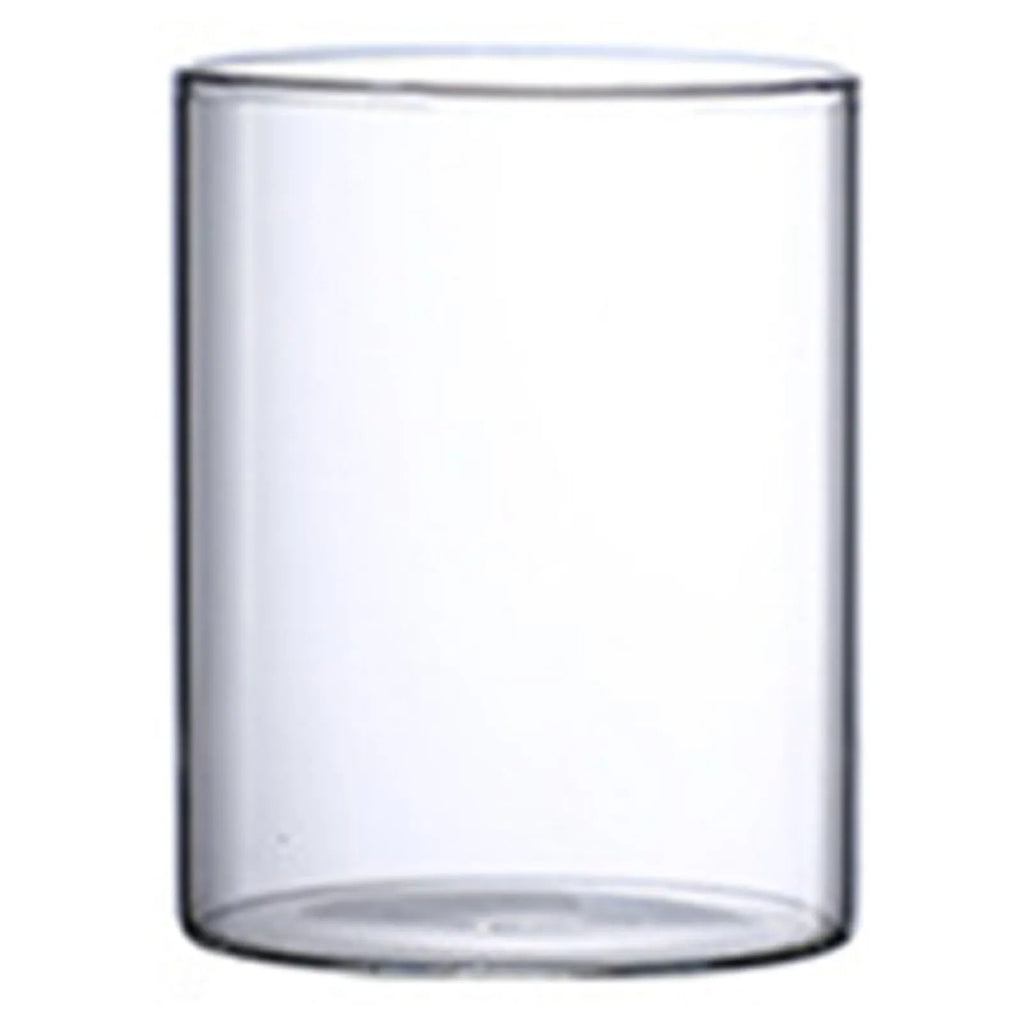 Transparent Glass Hydroponic Vase Minimalist Glass Vase Cylinder Flower Vase for Home Office Wedding Table