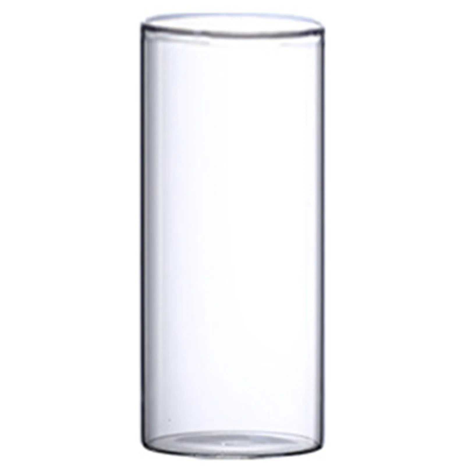Transparent Glass Hydroponic Vase Minimalist Glass Vase Cylinder Flower Vase for Home Office Wedding Table