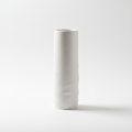 Elegant Ceramic Vase - matte white tall cylindrical design